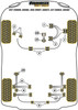 Alfa Romeo 147 (2000-2010), 156 (1997-2007), GT (2003-2010) Powerflex diagram - Reference 7