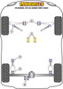 Alfa Romeo 105/115 Spider all series (1967-1994) Powerflex diagram - Reference 3