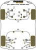 Alfa Romeo GTV & Spider 916 2.0 & V6 (1995-2005) Powerflex diagram - Reference 10