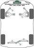Alfa Romeo Alfetta, Giulietta, GTV6 Type 116 (1972-1987), 75 (1985-1992) Powerflex diagram - Reference 1