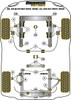 Audi 80 / 90 - inc S2/RS2 & Quattro (1976 - 2000) 80, 90 Quattro inc Avant (1992-1996), S2 inc Avant B4, RS2 B4 (1994-1996) Powerflex diagram - Reference 2