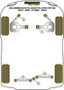 Alfa Romeo Alfetta, Giulietta, GTV6 Type 116 (1972-1987), 75 (1985-1992) Powerflex diagram - Reference 2