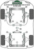 Audi 80 / 90 - inc S2/RS2 & Quattro (1976 - 2000) 80, 90 Quattro inc Avant (1983-1992) S2 Coupe B3 (1991-1996) Powerflex diagram - Reference 3