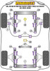 Audi 80 / 90 - inc S2/RS2 & Quattro (1976 - 2000) 80, 90 Quattro inc Avant (1983-1992) S2 Coupe B3 (1991-1996) Powerflex diagram - Reference 1