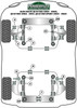Audi 80 / 90 - inc S2/RS2 & Quattro (1976 - 2000) Sport Quattro (1984-1985) Coupe Quattro (1985-1991) UR Quattro (1980-1991) Powerflex diagram - Reference 8