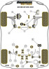 Audi A3 / S3 / RS3 A3 / S3 / RS3 8P (2003 - 2012) RS3 MK2 8P (2011-2013) Powerflex diagram - Reference 1