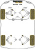 Audi R8 Type 42 (2007 - 2015) Powerflex diagram - Reference 1