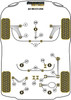 Audi Q2 (2017 - On) Q2 4WD Quattro MULTI LINK Powerflex diagram - Reference 3