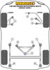Caterham 7 (DeDion with Watts Linkage) 7 Metric Chassis with DeDion & Watts Linkage (2006 on) Powerflex diagram - Reference 3