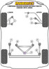 Caterham 7 (DeDion without Watts Linkage) 7 Imperial Chassis DeDion without Watts Linkage (1973-2006) Powerflex diagram - Reference 3
