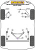 Caterham 7 (DeDion without Watts Linkage) 7 Metric Chassis DeDion without Watts Linkage (2006 on) Powerflex diagram - Reference 1