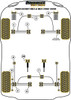 Ford Escort Models Escort Mk3 & 4 inc XR3i/RS1600i, Orion Mk1 & 2 (1980-1990) Powerflex diagram - Reference 3