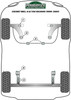 Ford Escort Models Escort MK5,6 & 7 inc RS2000, Orion Mk3 (1990-2001) Powerflex diagram - Reference 2
