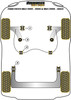 Ford Fiesta Models Fiesta Mk4 (1995 - 1999) & Mk5 (1999 - 2002) Powerflex diagram - Reference 1