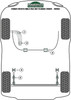 Ford Fiesta Models Fiesta Mk3 inc RS Turbo (1989-1996) Powerflex diagram - Reference 2