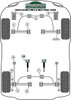 Ford Escort Models Escort Mk3 & 4 inc XR3i/RS1600i, Orion Mk1 & 2 (1980-1990) Powerflex diagram - Reference 6