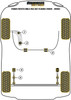 Ford Fiesta Models Fiesta Mk3 inc RS Turbo (1989-1996) Powerflex diagram - Reference 2