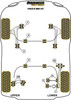 Ford Focus Models Focus Mk1 inc ST and RS (up to 2006) Focus Mk1 ST Powerflex diagram - Reference 3