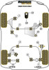 Ford Focus Models Focus Mk2 inc ST and RS (2005-2010) Focus MK2 (2005-2010) Powerflex diagram - Reference 10