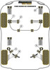 Ford Sierra Models Sierra Cosworth Models (1986-1992) 3Dr RS Cosworth inc. RS500 (1986-1988) Powerflex diagram - Reference 5