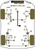 Honda Civic Models Civic Mk5 EG-EJ inc CRX del Sol (1991-1995) Powerflex diagram - Reference 1