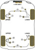 Jaguar (Daimler) F-Type (2013 - 2025) Powerflex diagram - Reference 14