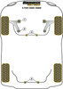 Jaguar (Daimler) X Type (2001 - 2009) Powerflex diagram - Reference 3
