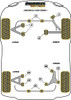 Jaguar (Daimler) XJ - X351 (2010 - 2019) Powerflex diagram - Reference 4