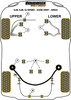 Jaguar (Daimler) XJ8, XJR, XJ Sport - X308 (1997 - 2003) Powerflex diagram - Reference 1