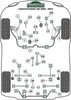Lancia Delta HF Integrale inc Evo (1986 - 1995) Powerflex diagram - Reference 24