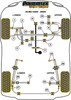 MG ZS Mk1 (2001-2005) Powerflex diagram - Reference 1