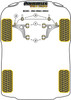 Mercedes-Benz 190 W201 (1982 - 1993) Powerflex diagram - Reference 3