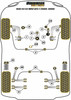 Mini R50/52/53 Gen 1 (2000 - 2006) Powerflex diagram - Reference 10