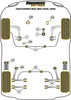 Mini R60 Countryman Gen 1 (2010 - 2016) R60 Countryman Gen 1 2WD (2010 - 2016) Powerflex diagram - Reference 2