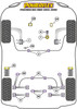Mini R61 Paceman (2013 - 2016) R61 Paceman 4WD (2013 - 2016) Powerflex diagram - Reference 9