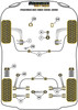 Mini R61 Paceman (2013 - 2016) R61 Paceman 4WD (2013 - 2016) Powerflex diagram - Reference 7