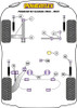 Porsche 911 Classic (1965-1967) Powerflex diagram - Reference 4