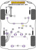 Porsche 911 Classic (1974-1977) Powerflex diagram - Reference 12