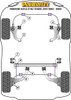 Porsche 924 and S (all years), 944 (1982 - 1985) Powerflex diagram - Reference 3