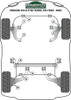 Porsche 924 and S (all years), 944 (1982 - 1985) Powerflex diagram - Reference 11