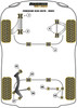 Porsche 928 (1978-1995) Powerflex diagram - Reference 3