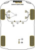 Renault Clio Models Clio V6 (2001 - 2005) Powerflex diagram - Reference 20