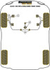 Renault Clio Models Clio I inc. 16v & Williams (1990-1998) Powerflex diagram - Reference 1