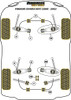 Porsche 987C Cayman (2005 - 2012) Powerflex diagram - Reference 7