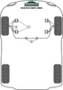 Renault Clio Models Clio V6 (2001 - 2005) Powerflex diagram - Reference 3