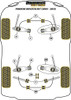 Porsche 987 Boxster (2005-2012) Powerflex diagram - Reference 20