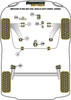 Renault Megane Models Megane II inc RS 225, R26 and Cup (2002-2008) Powerflex diagram - Reference 1