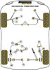 Rover 200 Coupe inc. Turbo (1992-1988) Powerflex diagram - Reference 3