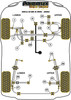 Rover 400 & 45 HH-R (1995 - 2005) Powerflex diagram - Reference 11