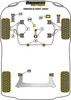 Renault Twingo Twingo II inc RS (2007-2014) Powerflex diagram - Reference 1